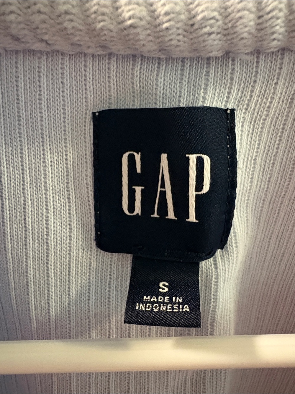 GAP Light Blue Ribbed Button-Up Cardigan - Picture 2 of 3